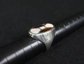 Vintage Zuni Tortoiseshell & Shell Inlay Seal Ring  c.1965～
