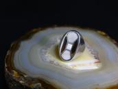 Vintage Zuni Tortoiseshell & Shell Inlay Seal Ring  c.1965～
