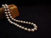 Joe H. Quintana [ON BOOK] Stamped SilverBead Necklace c.1969