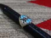 【Dan Simplicio】High Grade Turquoise Worn Men's Ring c.1940～