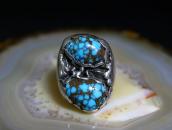 【Dan Simplicio】High Grade Turquoise Worn Men's Ring c.1940～