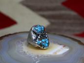【Dan Simplicio】High Grade Turquoise Worn Men's Ring c.1940～