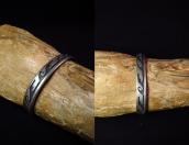 【Darren Silas】 Old Hopi Water Wave Overlay Cuff  c.1990～