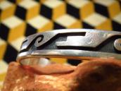【Darren Silas】 Old Hopi Water Wave Overlay Cuff  c.1990～