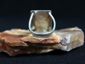 Vtg Navajo or Zuni Turquoise Inlay Square Face Ring c.1950～