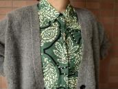 Vtg Navajo Hand Made Chain Necklace w/Cornflower Top c.1940～