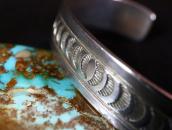 【NAVAJO GUILD】Vtg Stamped Ingot Silver Cuff Bracelet c.1945～