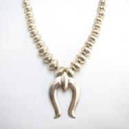 【Frank Patania】 Naja w/Bench Made SilverBead Necklace c.1950