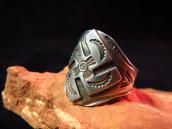 Antique Swastika & Sunmark Stamped Ring  c.1930