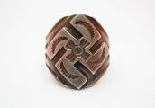 Antique Swastika & Sunmark Stamped Ring  c.1930