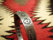 Antique Concho Repos Cuff with Turquoise   c.1930