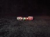 Antique Concho Repos Cuff with Turquoise   c.1930