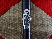 【Lawrence Saufkie】Hopi Overlay Oval Face Silver Ring c.1980～