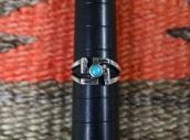Antique Navajo Arrows Stamped 卍 Face Ring in Silver  c.1925～