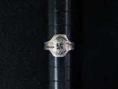 Atq Navajo 卍 & Arrows Stamped Cigar Band Worn Ring  c.1925～