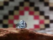 Atq Navajo 卍 & Arrows Stamped Cigar Band Worn Ring  c.1925～