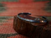 Antique Stamped Narrow Trianglewire Cuff Bracelet  c.1930