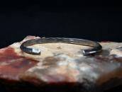 Antique Stamped Narrow Trianglewire Cuff Bracelet  c.1930