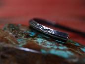 Antique Stamped Narrow Trianglewire Cuff Bracelet  c.1930