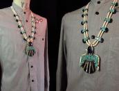 OLDPAWN SantoDomingo Big Thunderbird 2strand Necklace c.1970