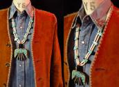 OLDPAWN SantoDomingo Big Thunderbird 2strand Necklace c.1970