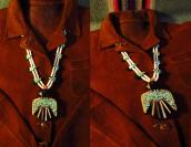 OLDPAWN SantoDomingo Big Thunderbird 2strand Necklace c.1970
