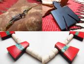 Atq Santo Domingo Thunderbird/Batterybird Necklace  c.1950