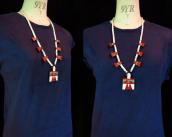 Atq Santo Domingo Thunderbird/Batterybird Necklace  c.1950