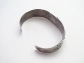 Atq Arrows Stamped 卍 & T-bird Applique Cuff in Silver c.1930