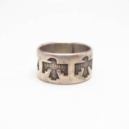 Vintage 【BELL TRADING POST】 Thunderbird Silver Ring  c.1950