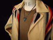 Antique Stamped Arrowhead Shape Fob & Chain Necklace c.1935～