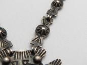 Antique Stamped Arrowhead Shape Fob & Chain Necklace c.1935～