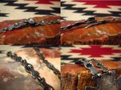 Antique Stamped Arrowhead Shape Fob & Chain Necklace c.1935～