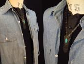 Antique Stamped Arrowhead Shape Fob & Chain Necklace c.1935～