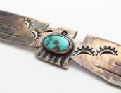 Antique Navajo Thunderbird Shaped Silver Pin w/TQ  c.1930～