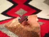 Antique Navajo Thunderbird Shaped Silver Pin w/TQ  c.1930～