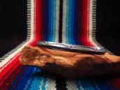 Vtg Navajo Stamped Narrow TriangleWire Cuff Bracelet c.1955～