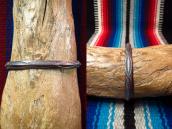 Vtg Navajo Stamped Narrow TriangleWire Cuff Bracelet c.1955～