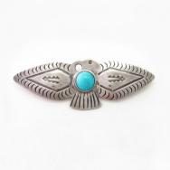 Attr.to【Ganscraft】Atq T-bird Shape Ingot Silver Pin  c.1930～