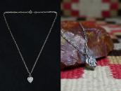 Atq Stamped Thunderbird Applique Heart Top Necklace  c.1935～