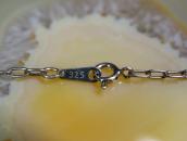 Atq Stamped Thunderbird Applique Heart Top Necklace  c.1935～