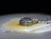 Atq Stamped Thunderbird Applique Heart Top Necklace  c.1935～