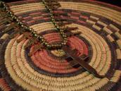 Pueblo coin Dragonfly Cross Brass Necklace  c.1960