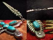 Horace Iule Zuni Vintage Cross Fob Beads Necklace