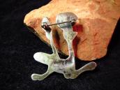 Vintage Roadrunner Pin with Turquoise  c.1960