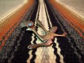 Vintage Roadrunner Pin with Turquoise  c.1960