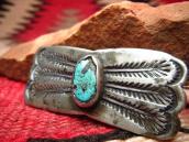 Antique Abstract Pin Brooch with Turquoise  c.1920