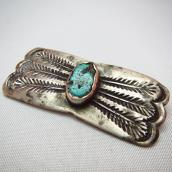 Antique Abstract Pin Brooch with Turquoise  c.1920