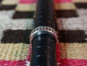 Antique Hopi or Navajo Stamped Silver Narrow Ring  c.1935～