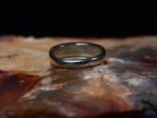 Antique Hopi or Navajo Stamped Silver Narrow Ring  c.1935～